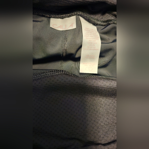 Calia Womens Metallic Gray Dark Pewter 7/8 Leggings Size Large NWOT - Picture 8 of 9